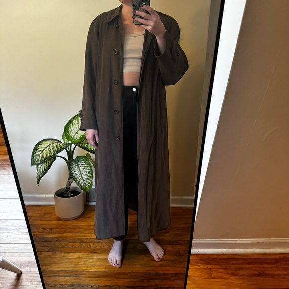 Vintage long brown coat - Picture 2 of 8